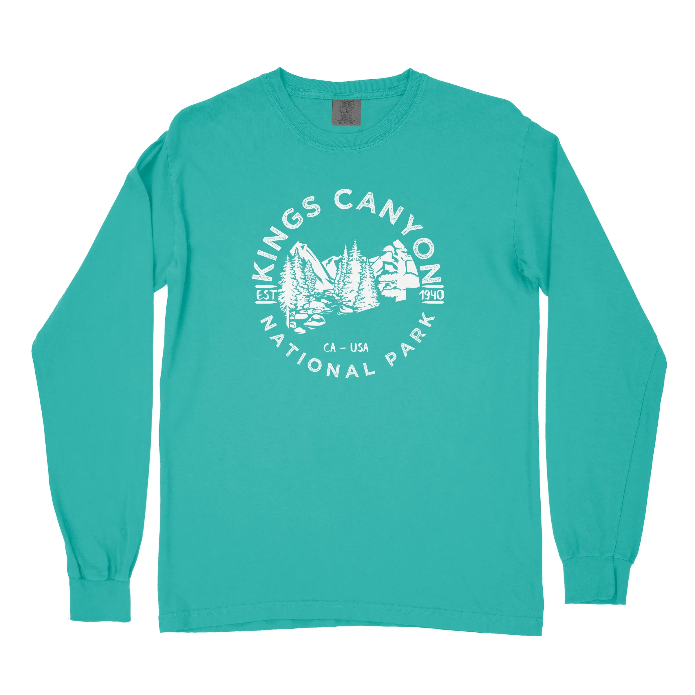 Kings Canyon National Park Comfort Colors Long Sleeve T Shirt