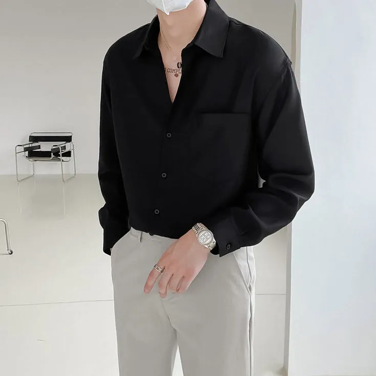 [Korean Style] 4 Colors Cashmere Long-Sleeved Shirts