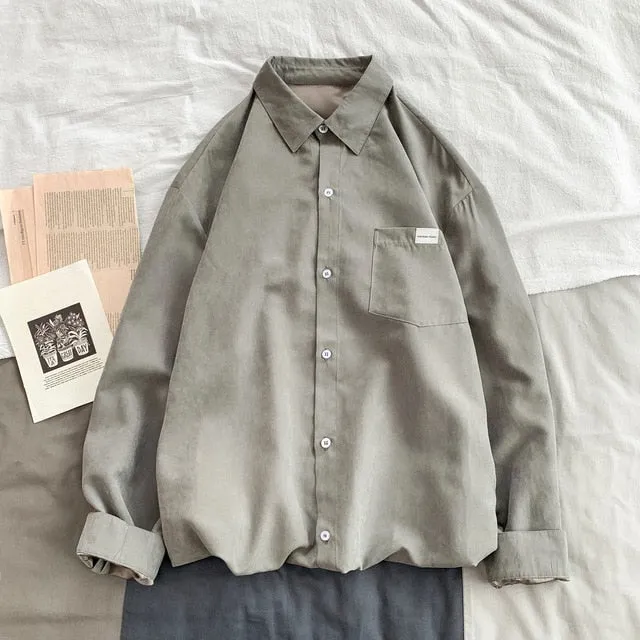 [Korean Style] 8 Solid Colors Casual Shirts