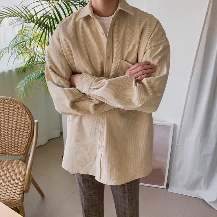 [Korean Style] Corduroy Casual Shirts