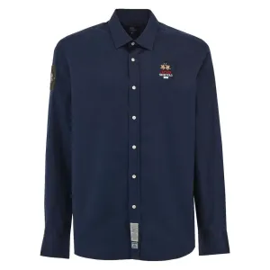 La Martina Blue Cotton Shirt