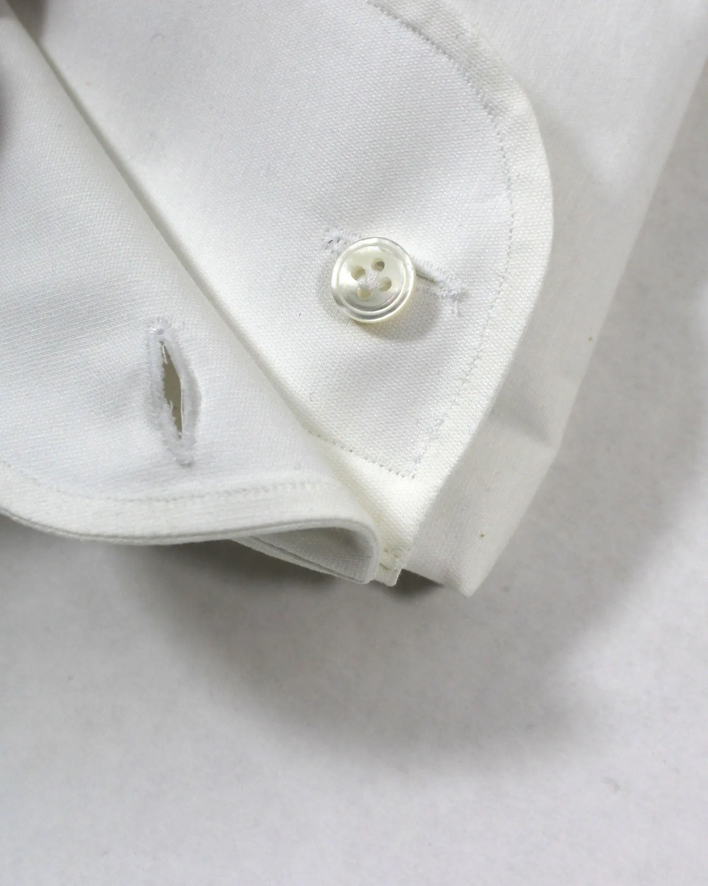 Lardini Dress Shirt White Regular & French Cuffs 41 - 16