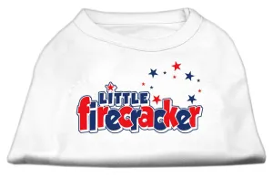 Little Firecracker Screen Print Shirts White XL (16)