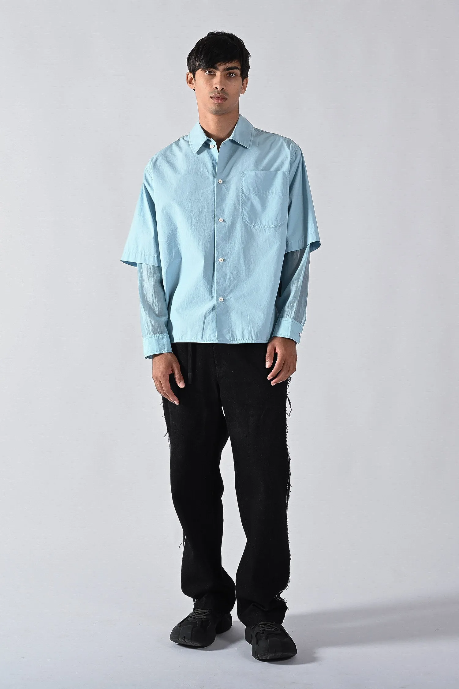 LS Double Layer Wave Seam Shirt