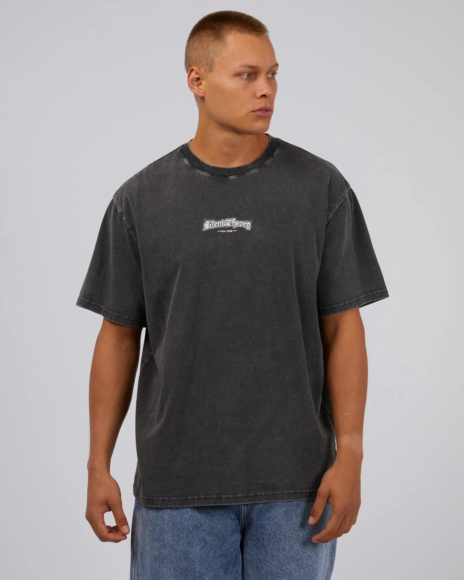 Majestic Eagle Tee Washed Black