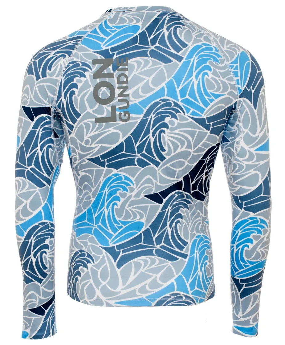 M's Crew Neck Rash Guard - MdP Grey