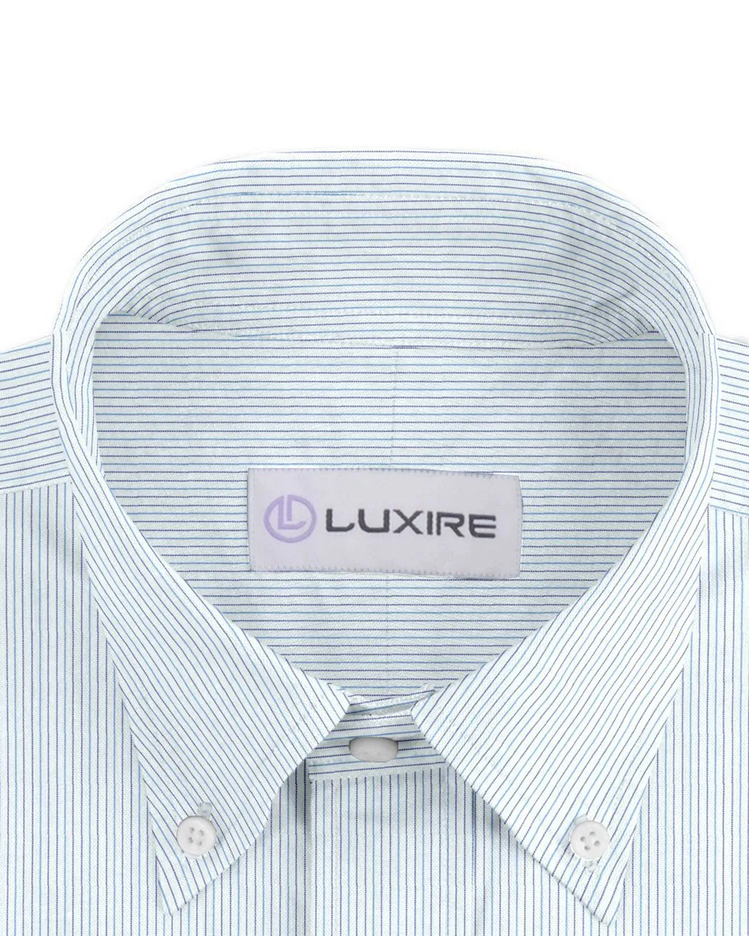 Natural WrinkleFree - White Pinstripes - With A Touch of Silk