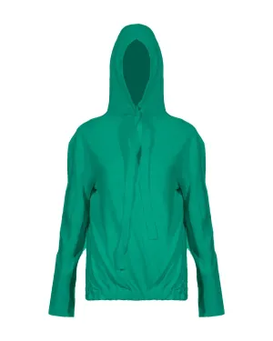 Norma Kamali Boyfriend Hooded Sweatshirt Mint