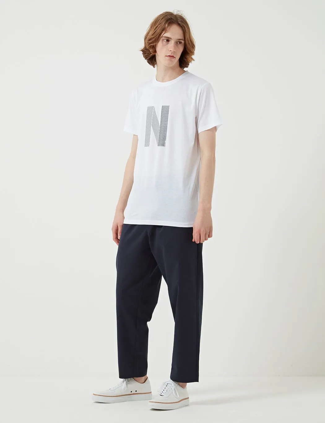 Norse Projects Niels Layer Logo T-Shirt - White