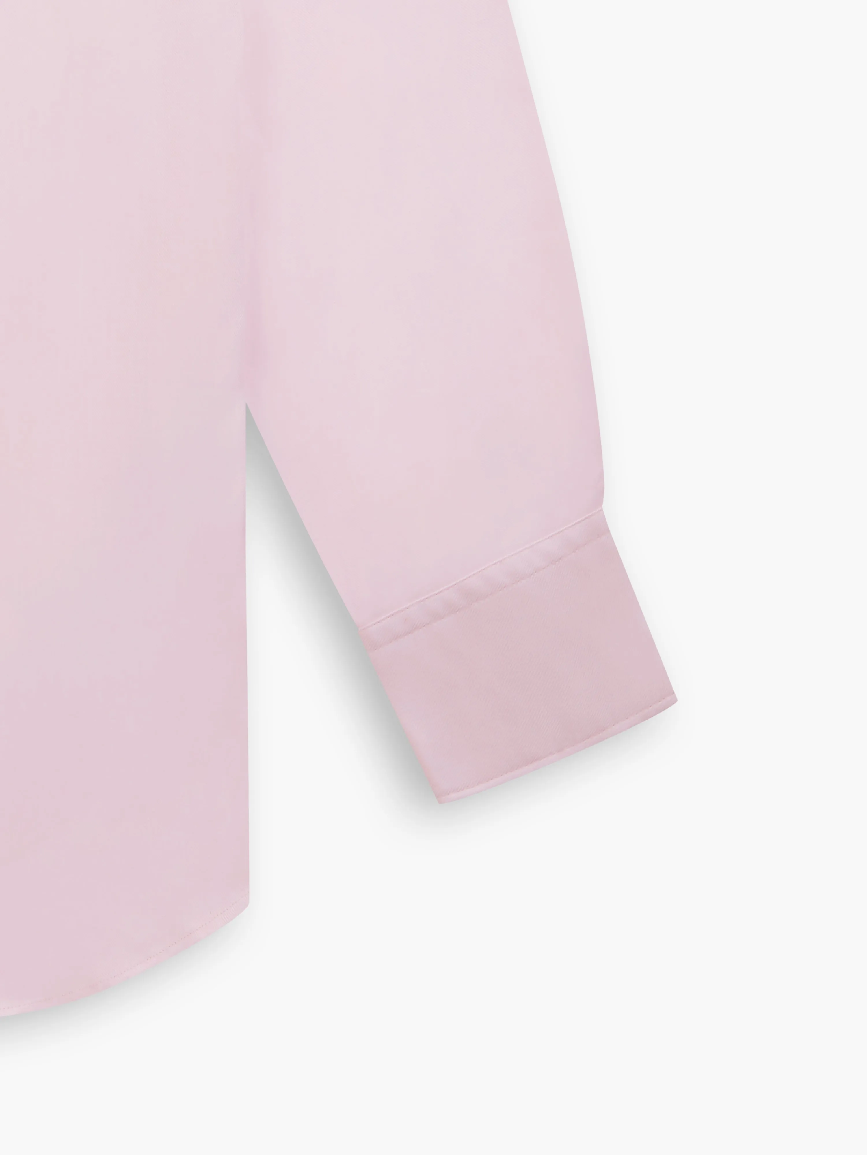 Pink Bold Twill Fitted Single Cuff Classic Collar Shirt