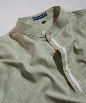 Pista Green Popover Shirt