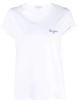 Poitou Slim Fit White T-Shirt