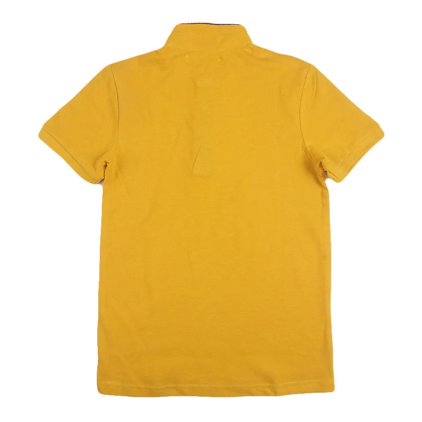 REDTAG Boy's Mustard Polo Shirts