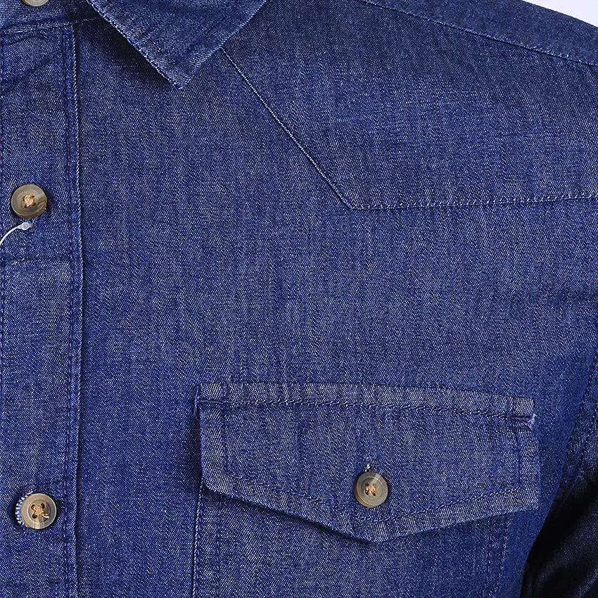 REDTAG Men's Indigo Casual Shirts