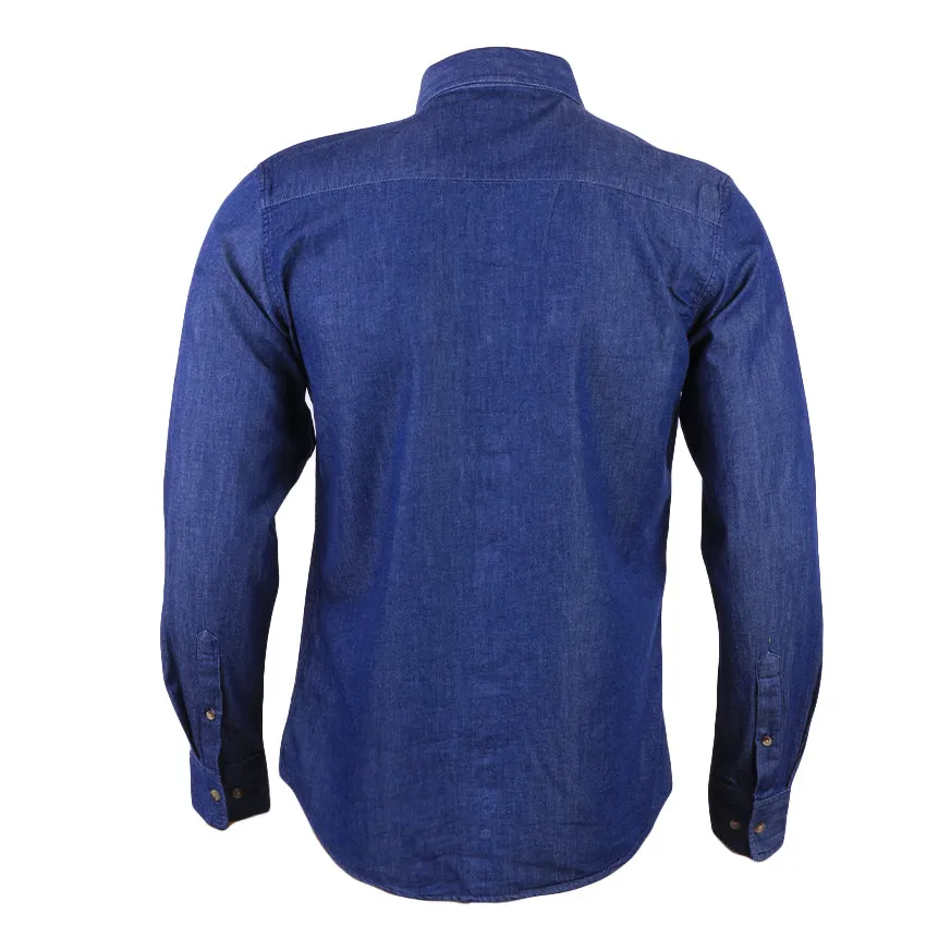 REDTAG Men's Indigo Casual Shirts