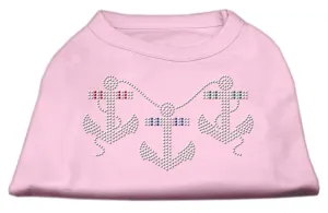 Rhinestone Anchors Shirts Light Pink XXL (18)