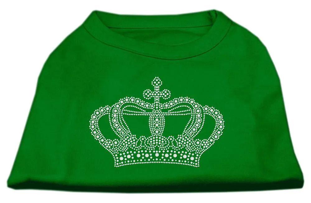 Rhinestone Crown Shirts Emerald Green XXL (18)