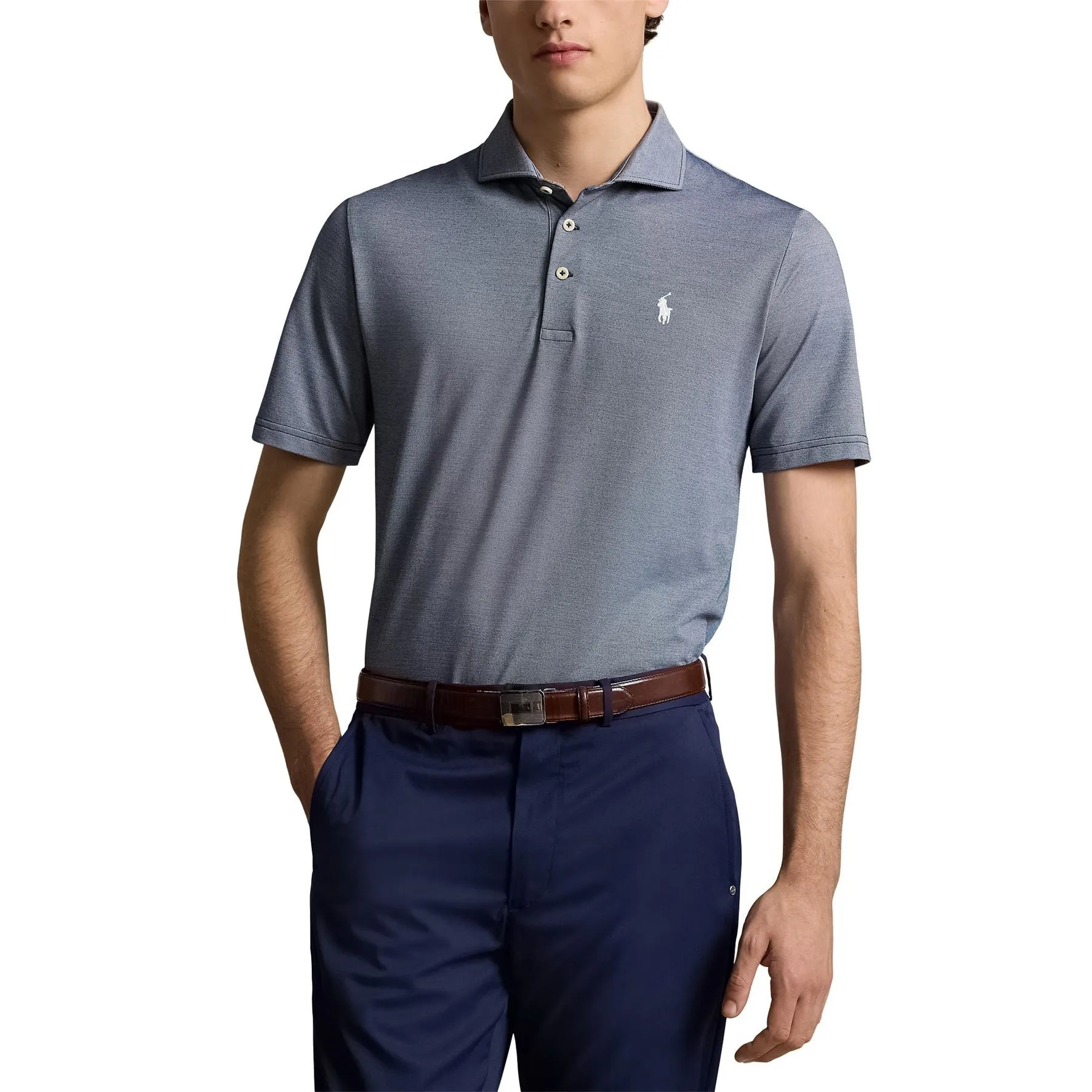 RLX Tour Knit Pique Polo Refined Navy - 2025