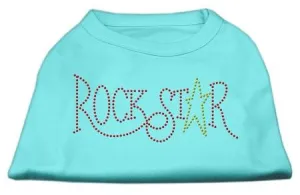 RockStar Rhinestone Shirts Aqua S (10)