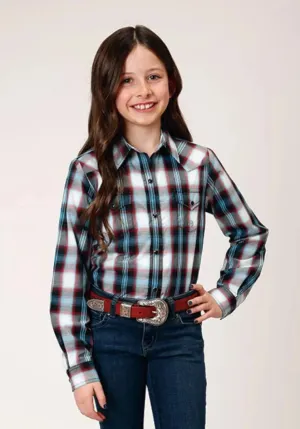 Roper Black Canyon (Black) - Girl's Western Snap Shirts