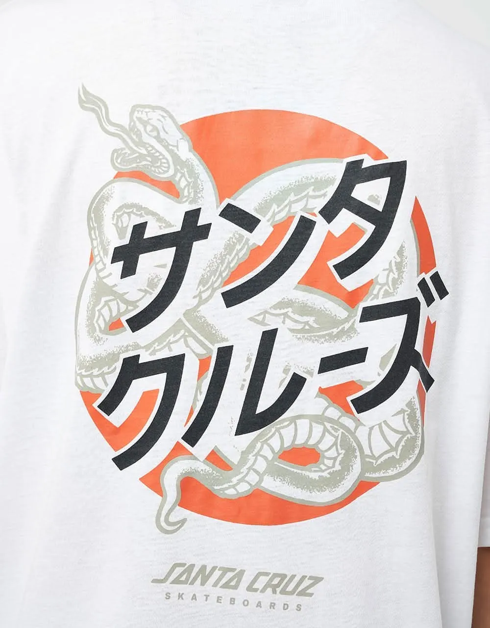 Santa Cruz Serpent Japanese Dot UK EXCLUSIVE T- Shirt - White