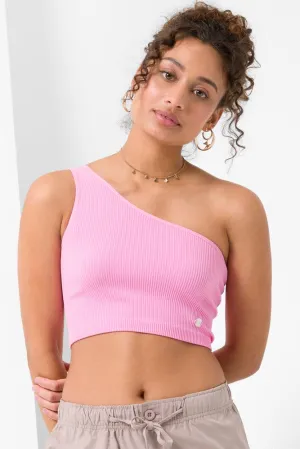 Seamless Asymmetrical Top Pink