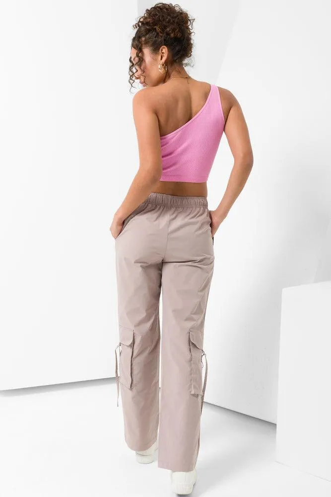 Seamless Asymmetrical Top Pink