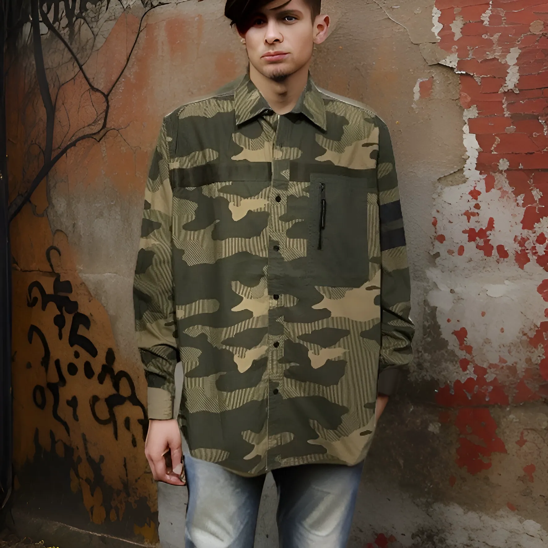 ^SEAN JOHN^ ~MILITARY~ CAMOUFLAGE DRESS SHIRTS (BUTTON UPS)