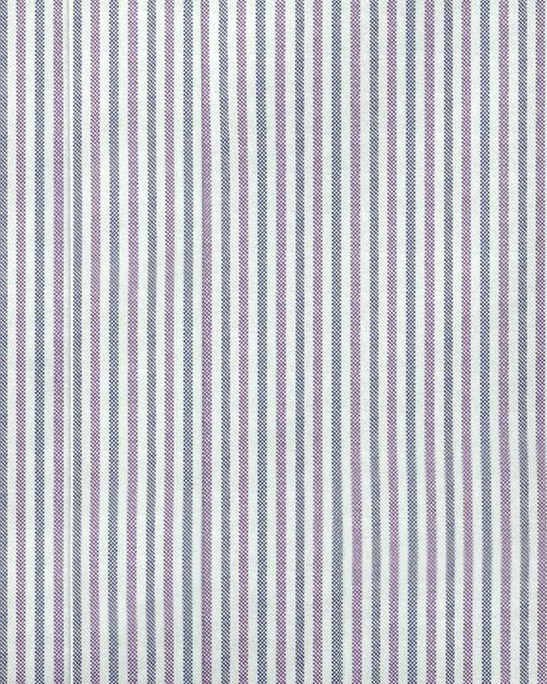 Shades of Purple Stripes Oxford Shirt