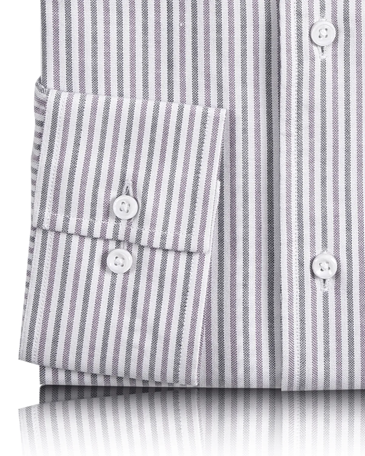 Shades of Purple Stripes Oxford Shirt