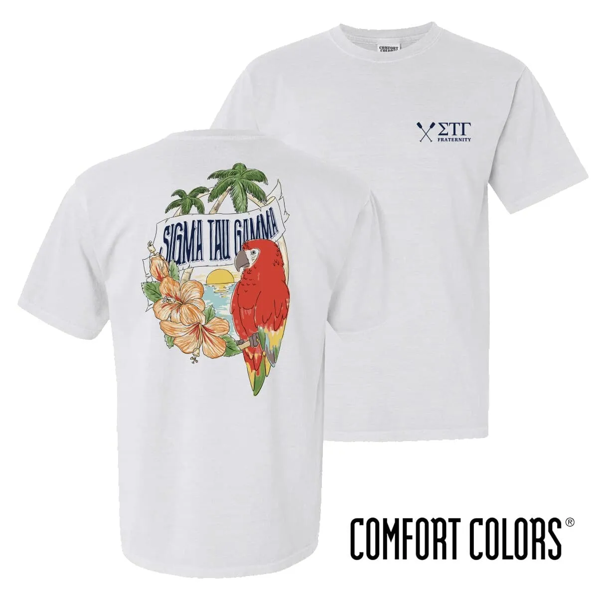 Sig Tau Comfort Colors Tropical Tee