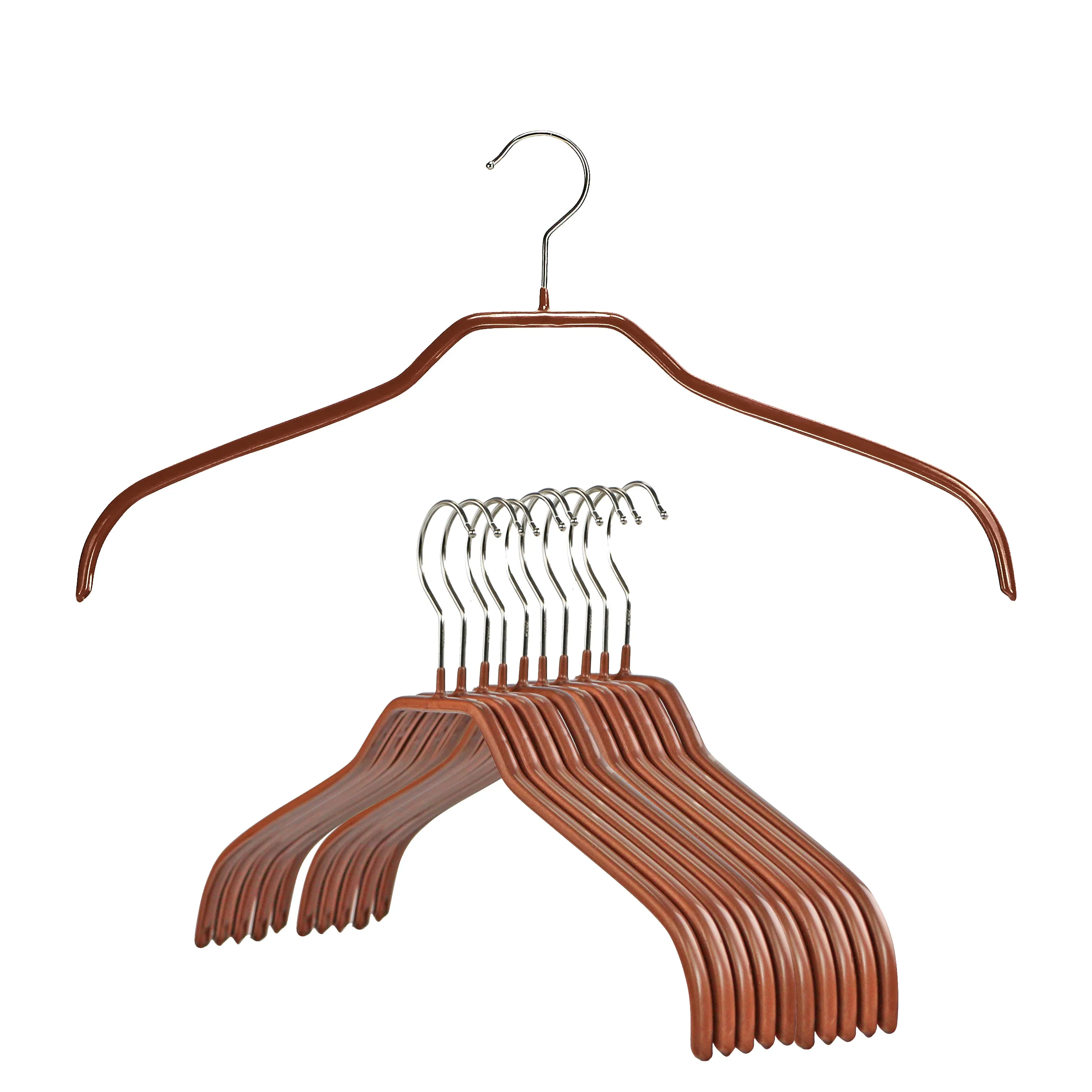 Silhouette Shirt Hanger, Narrow Version, 36-F, Copper