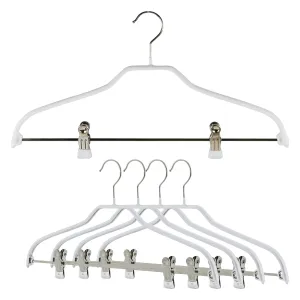 Silhouette Shirt with Grip Coated Clips, 40-FK, White