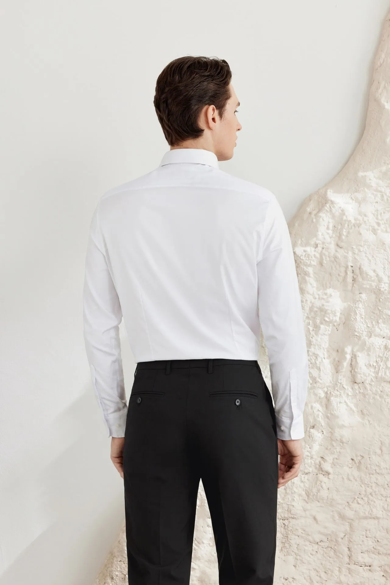 Silky Touch Stretch Oxford Shirt in Smart Fit