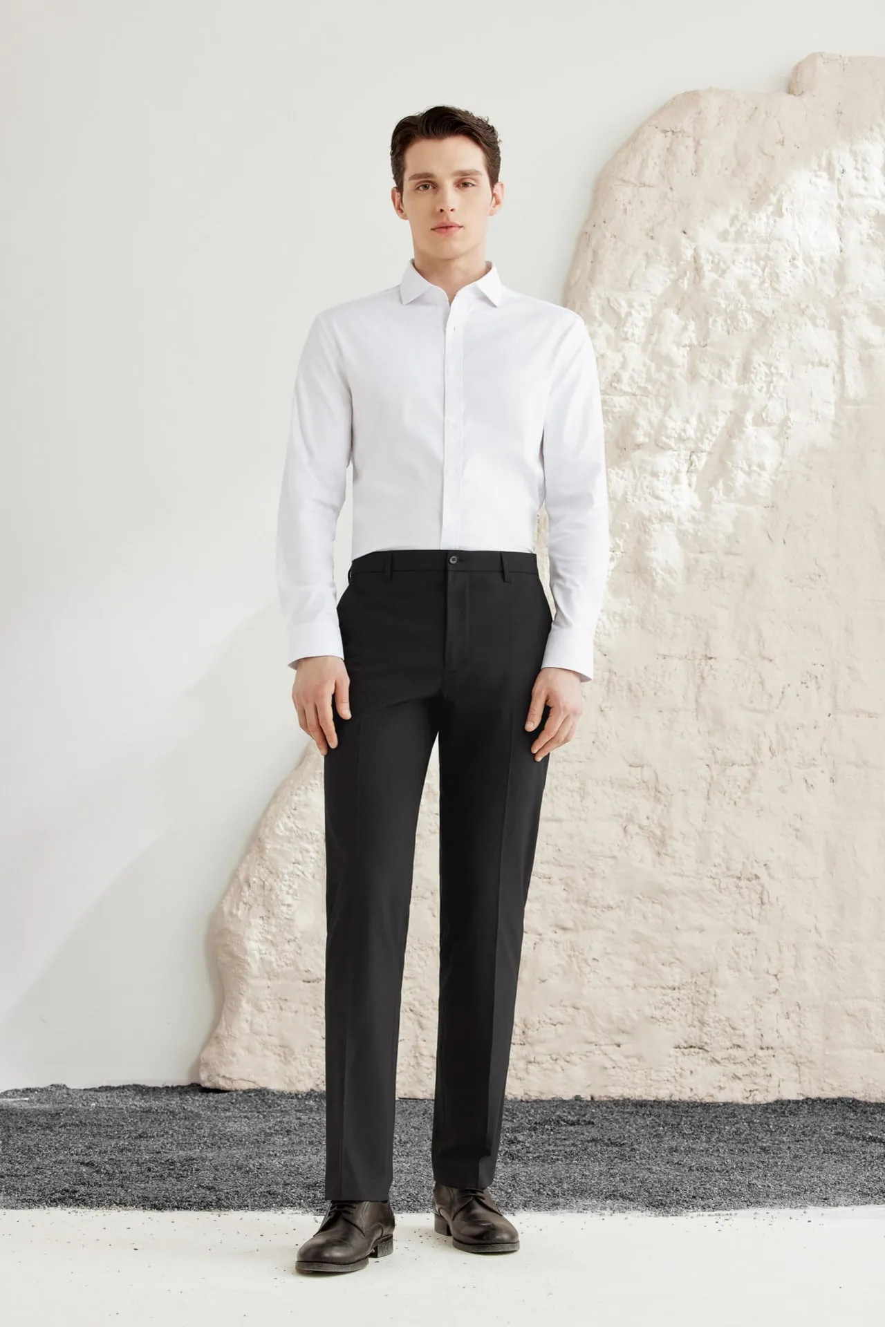 Silky Touch Stretch Oxford Shirt in Smart Fit