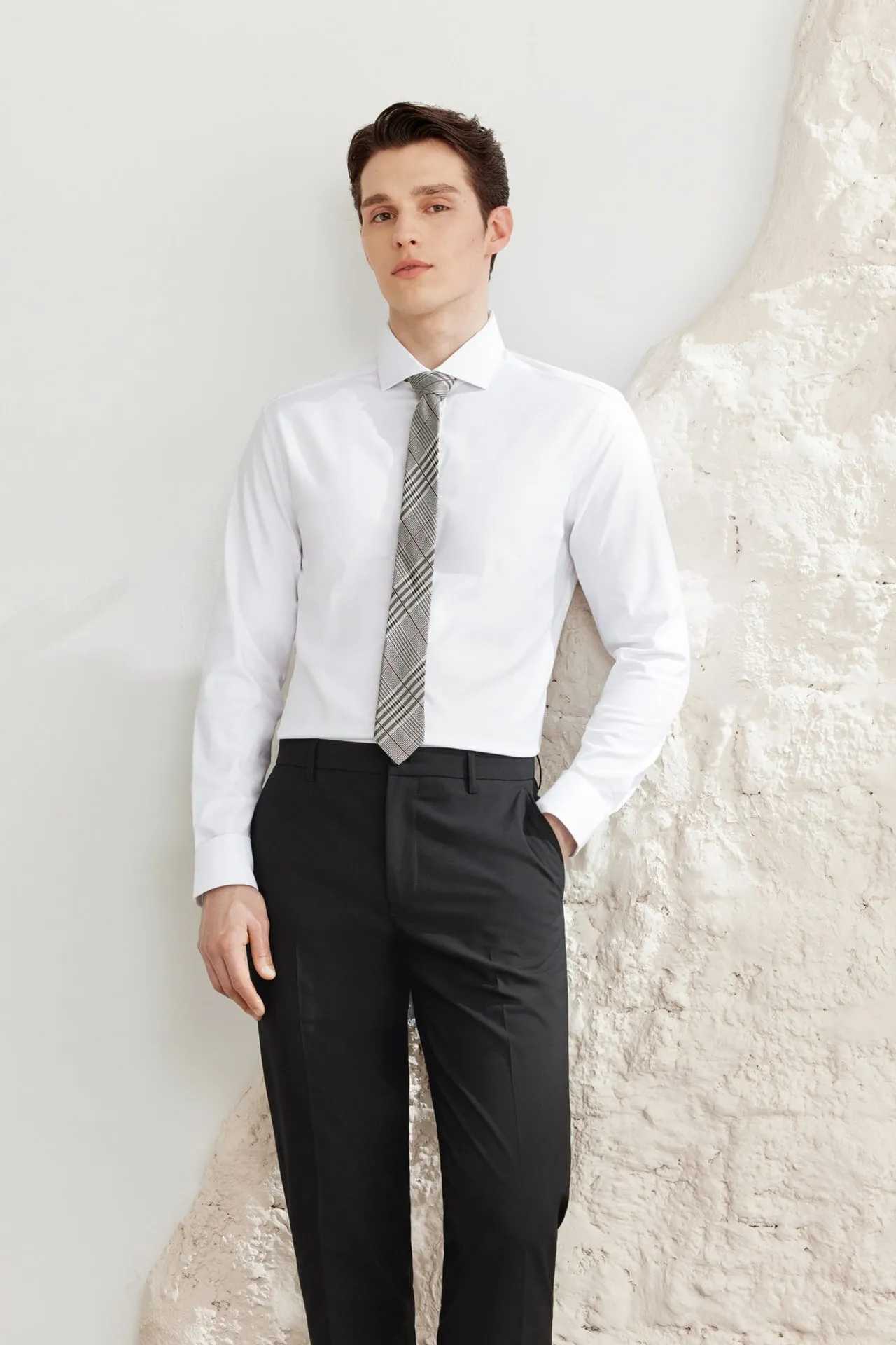 Silky Touch Stretch Oxford Shirt in Smart Fit