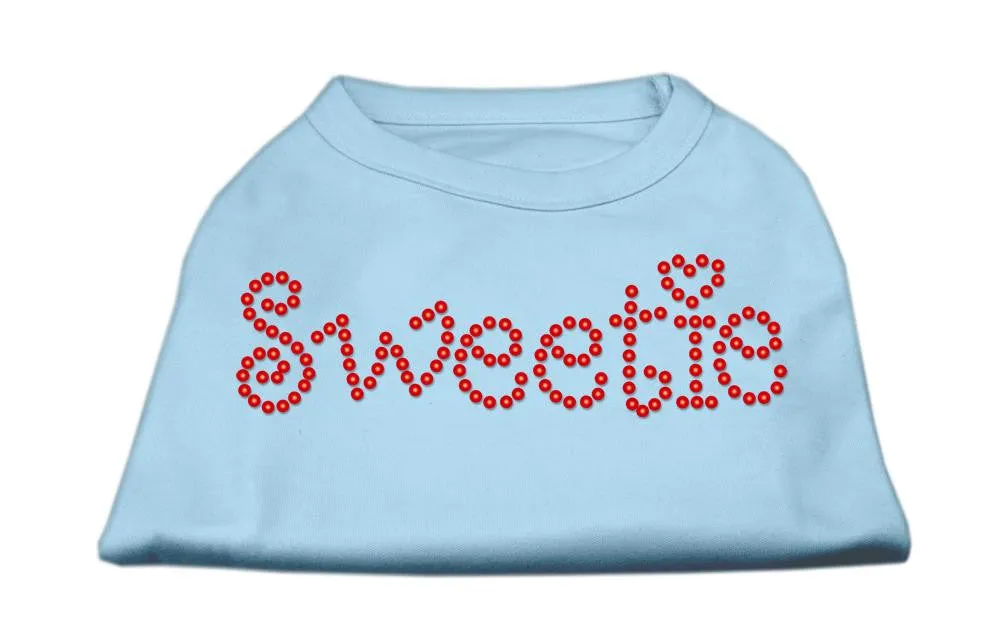 Sweetie Rhinestone Shirts Baby Blue M (12)