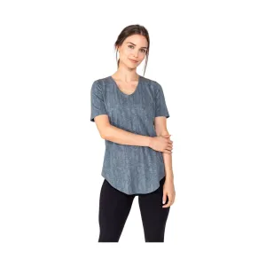 Tasc Women's Longline Boyfriend T Shirt - Storm Snake Skin - ONLINE STORE CREDIT/EXCHANGE ONLY