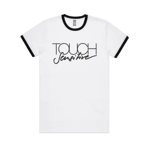 Touch Sensitive Logo / White Ringer T-Shirt