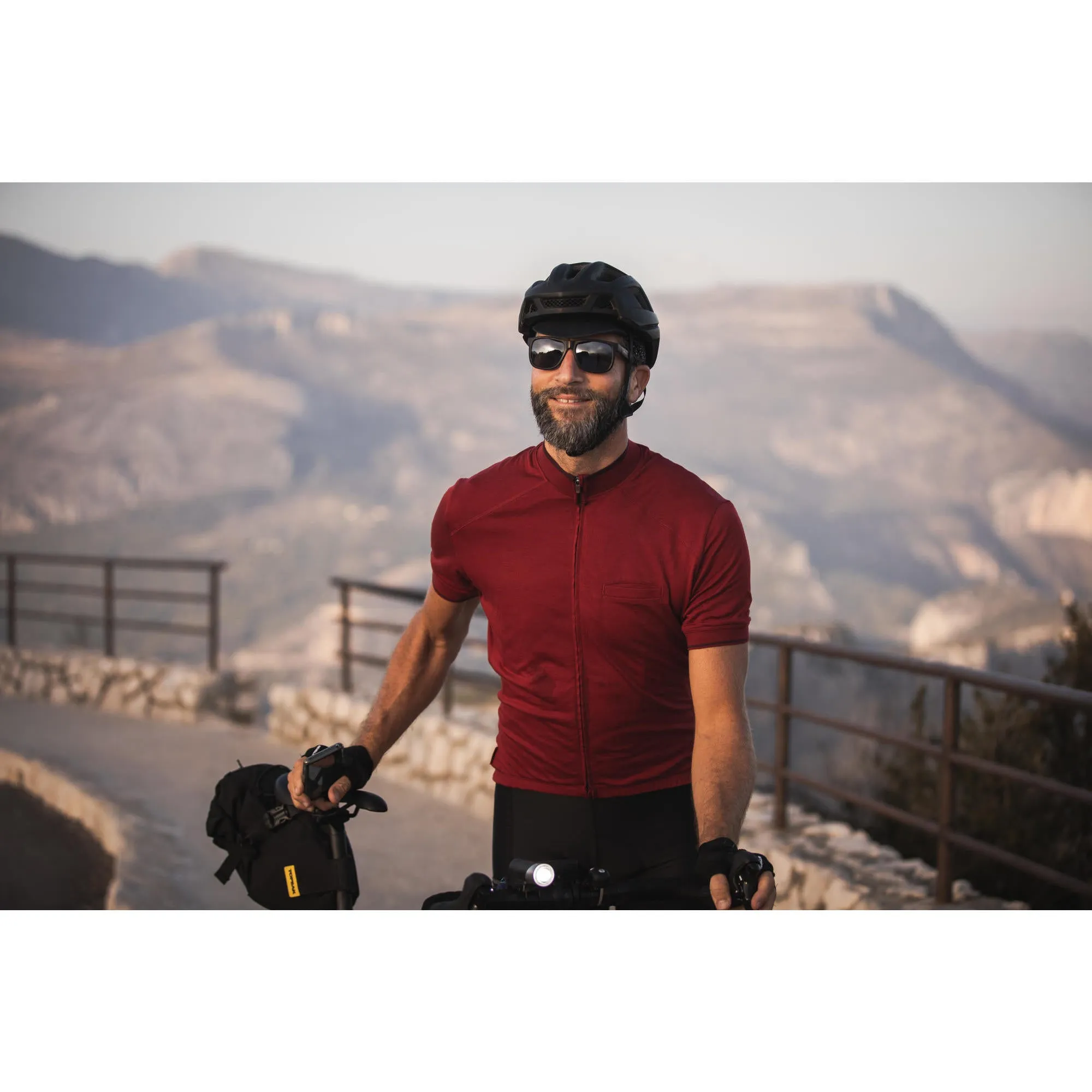 Triban Men's GRVL 900 Merino Short-Sleeved Cycling Jersey