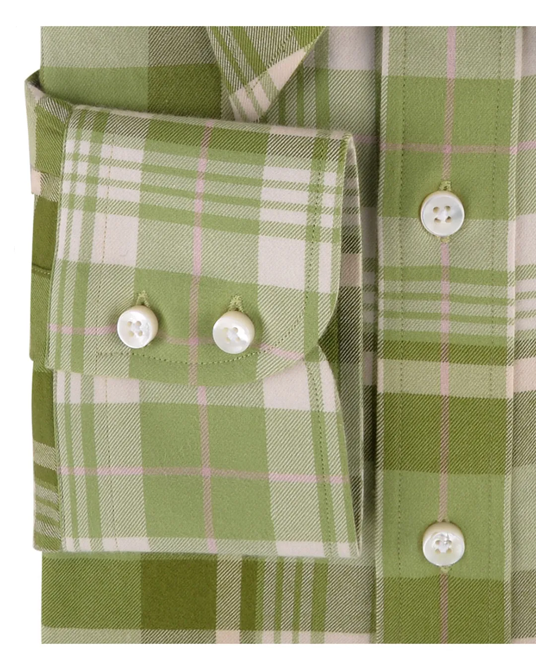 Twill Tartan Checks - Olive Green