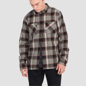 Volcom Brickstone Lined Flannel Longsleeve Shirts Dirty White