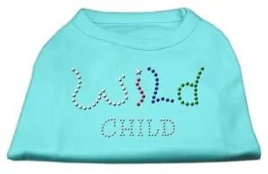 Wild Child Rhinestone Shirts Aqua S (10)