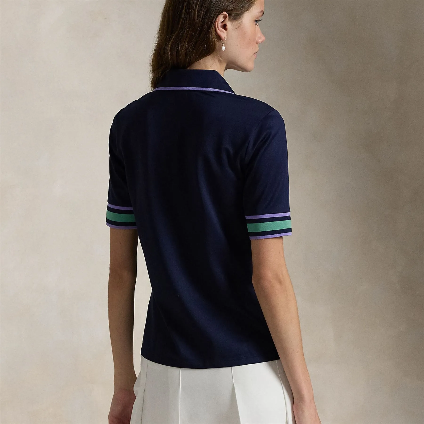 Womens RLX Tailored Fit Cricket Polo Refined Navy - AW24