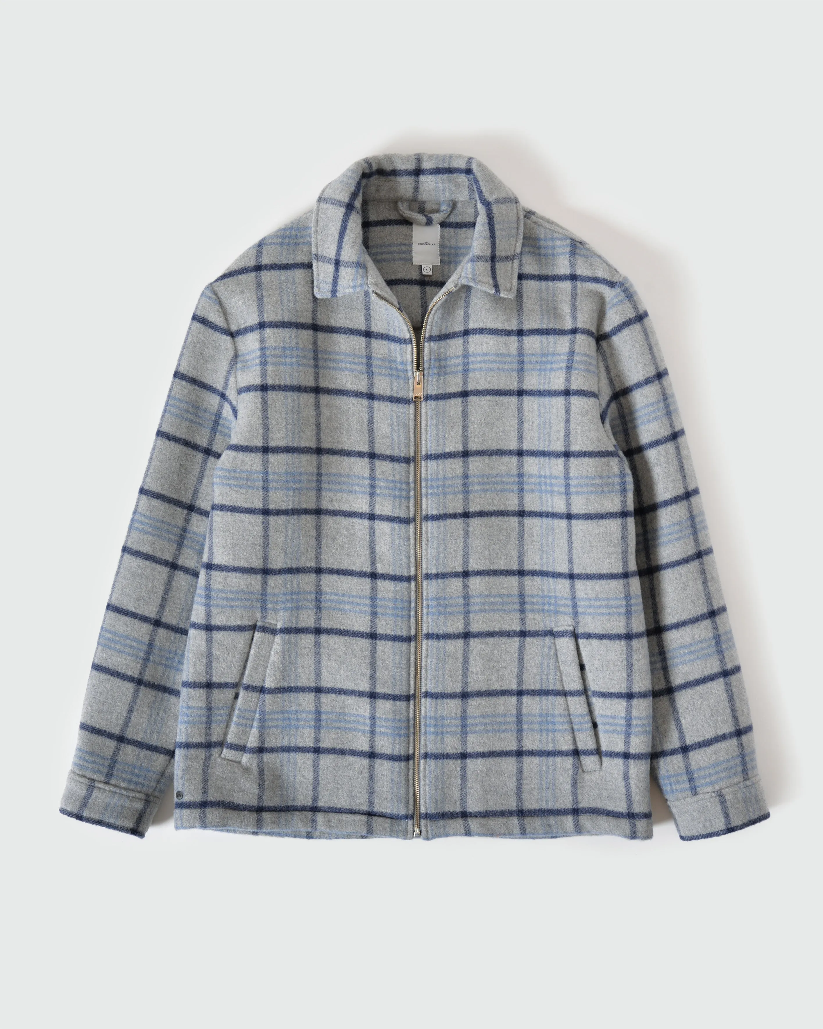 Wool Check Fabric Jacket