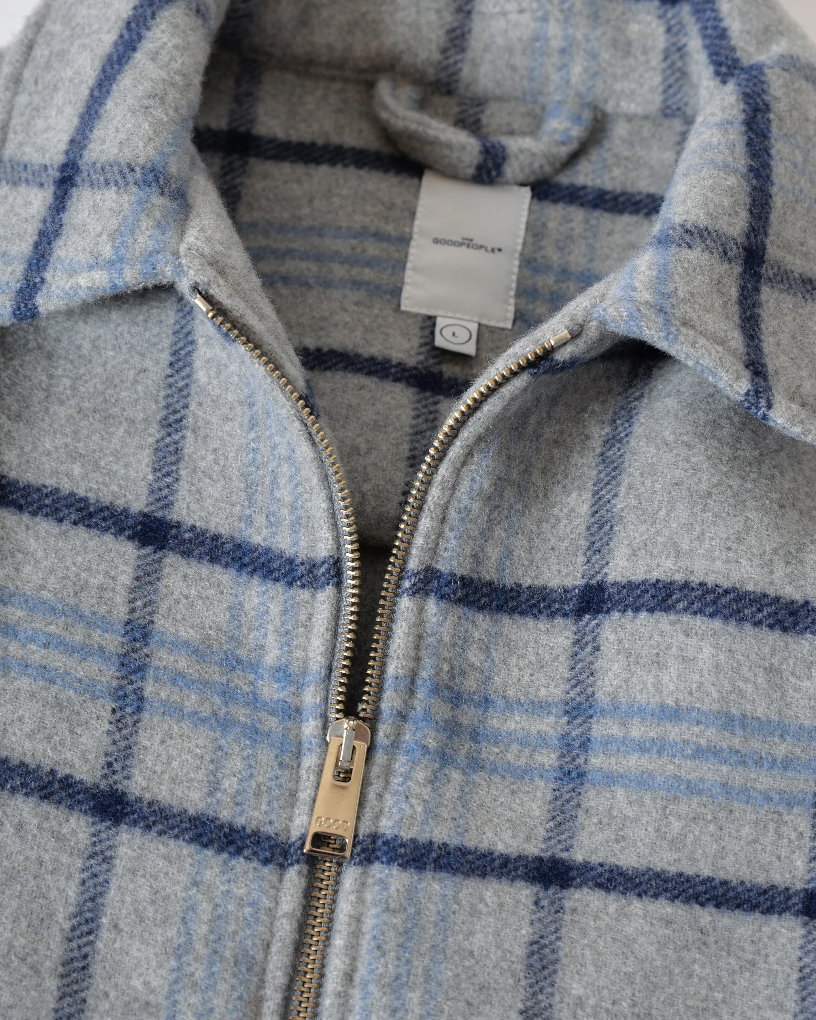 Wool Check Fabric Jacket