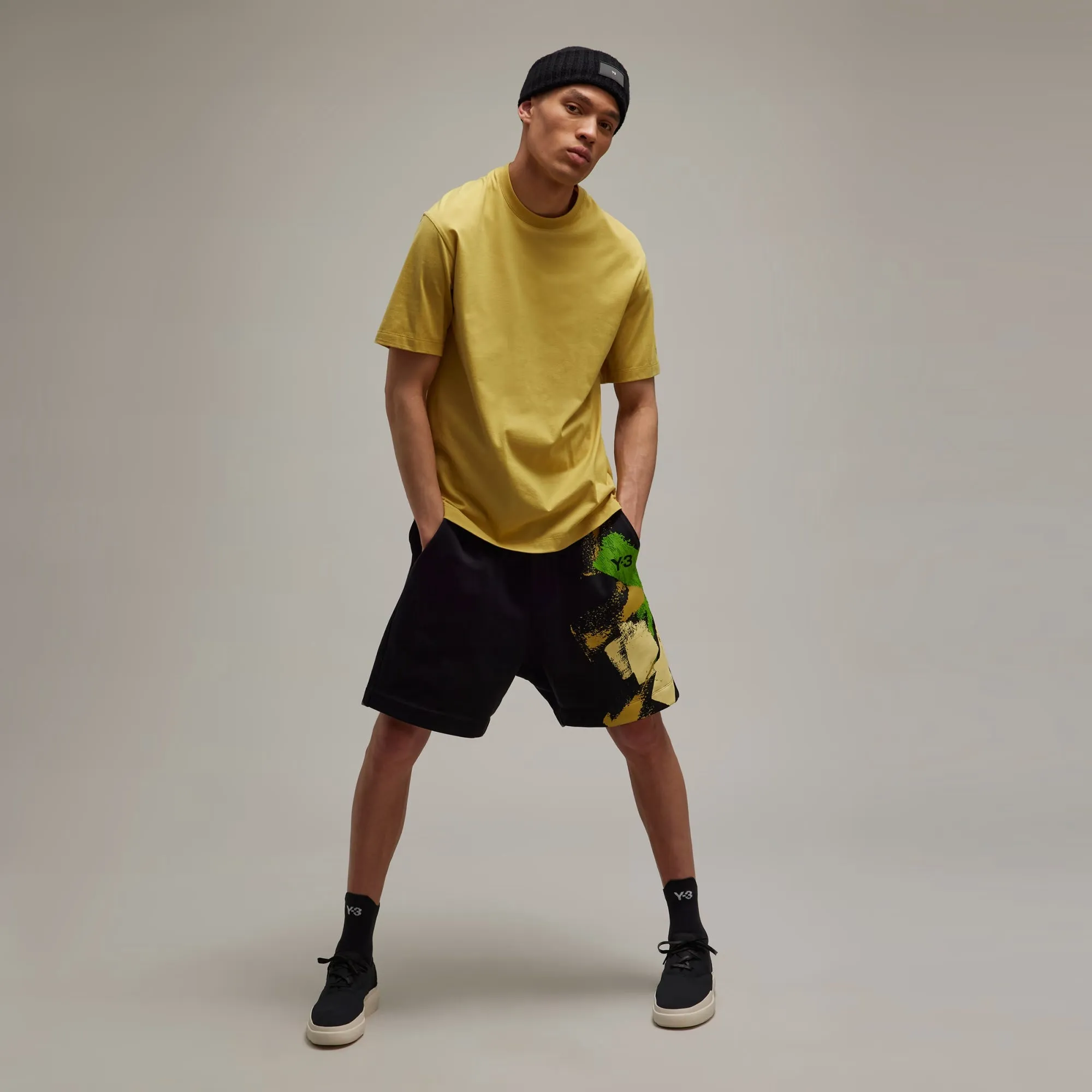 Y-3 | RELAXED SHORT SLEEVE TEE  { BLANCH YELLOW